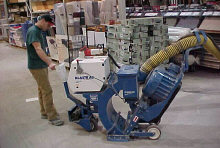 15" Blastrac Shotblast Machine At Work